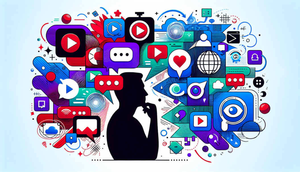 Illustration comparing features of live broadcasting platforms (AI generated)